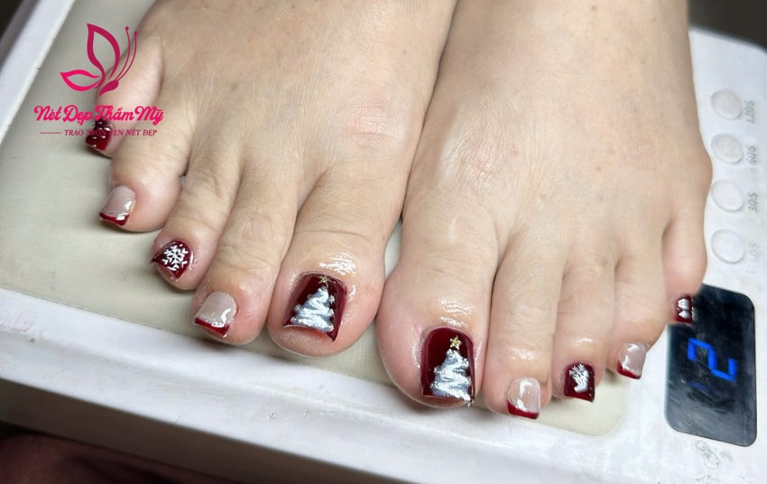 mẫu nail chân