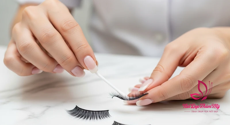 Cách Dán Lông Mi Giả hình ảnh minh họa chuyên sâu 4