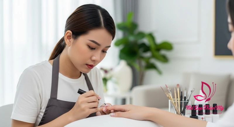 Ảnh bìa dịch vụ làm nail tại nhà
