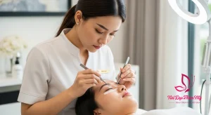 Ảnh bìa dịch vụ nối mi tại nhà